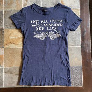 Tolkien quote t-shirt navy blue Small